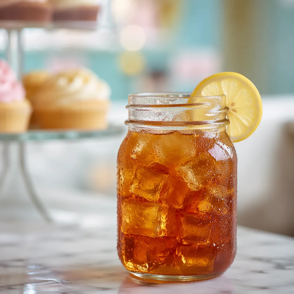 Fresh-brewed sweet tea